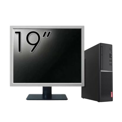 Pachet Calculator Second Hand LENOVO V520s SFF, Intel Core i3-7100 2.80GHz, 8GB DDR4, 256GB SSD, DVD-ROM + Monitor 19" NewTechnology Media