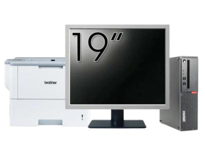 Pachet Calculator Second Hand LENOVO ThinkCentre M910s SFF, Intel Core i5-6500 3.20GHz, 8GB DDR4, 256GB SSD + Monitor 19" & Imprimanta Brother HL-L6300DW NewTechnology Media