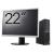 Pachet Calculator Second Hand LENOVO V520s SFF, Intel Core i5-7500 3.40GHz, 8GB DDR4, 256GB SSD + Monitor 22" NewTechnology Media