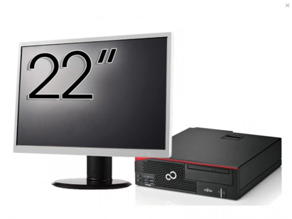 Pachet Calculator Fujitsu Esprimo D756 Desktop, Intel Core i5-6500 3.20GHz, 8GB DDR4, 240GB SSD, DVD-ROM + Monitor 22 Inch + Windows 10 Pro NewTechnology Media