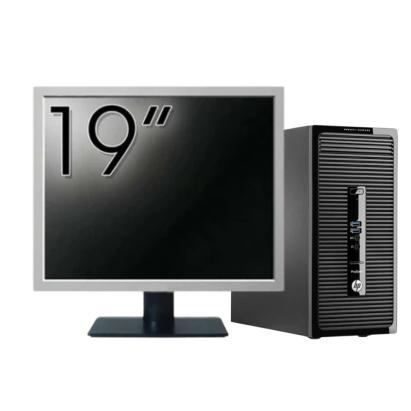 Pachet Calculator Second Hand HP ProDesk 490 G3 Tower, Intel Core i5-6400 2.70GHz, 8GB DDR3, 500GB HDD, DVD-ROM  + Monitor 19" NewTechnology Media
