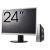 Pachet PC Second Hand HP T730 Thin Client, AMD RX-427BB 2.70-3.60GHz, 8GB DDR3, 32GB SSD Flash + Monitor 24" NewTechnology Media