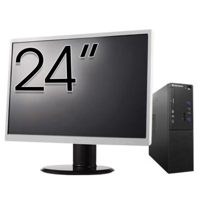 Pachet Calculator Second Hand LENOVO S510 SFF, Intel Core i5-6500t 3.20GHz, 8GB DDR4, 128GB SDD + Monitor 24" NewTechnology Media