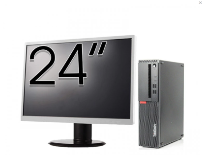 Pachet Calculator Refurbished LENOVO ThinkCentre M910s SFF, Intel Core i5-6500 3.20GHz, 8GB DDR4, 256GB SSD + Monitor 24 Inch + Windows 10 Home NewTechnology Media