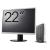 Pachet PC Second Hand HP T630 Thin Client, AMD GX-420GI 2.00GHz, 8GB DDR4, 128GB SSD + Monitor 22" NewTechnology Media