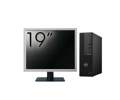 Pachet Calculator Second Hand DELL OptiPlex 3080 SFF, Intel Core i5-10500 3.10 - 4.50GHz, 8GB DDR4, 256GB SSD + Monitor 19 Inch NewTechnology Media