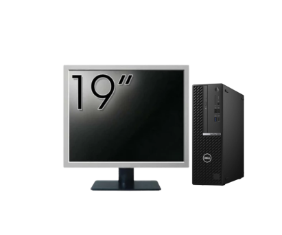 Pachet Calculator Second Hand DELL OptiPlex 7080 SFF, Intel Core i5-10500 3.10 - 4.50GHz, 8GB DDR4, 256GB SSD + Monitor 19" NewTechnology Media