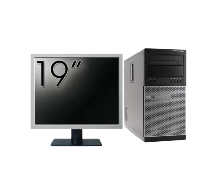 Pachet Calculator Second Hand DELL Optiplex 9020 Tower, Intel Core i5-4570 3.20GHz, 8GB DDR3, 240GB SSD + Monitor 19" NewTechnology Media