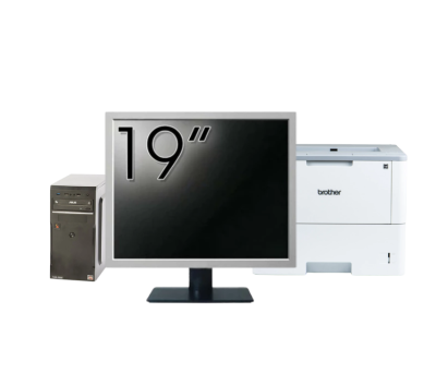 Pachet Calculator Asus Celtic R2200, AMD Ryzen 3 2200G 3.50GHz, 8GB DDR4, 256GB SSD + Monitor 19"+ Imprimanta Brother HL-L6300DW NewTechnology Media