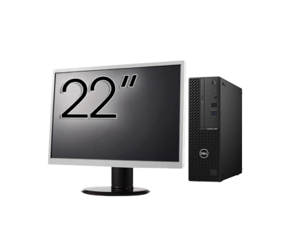 Pachet Calculator Second Hand DELL OptiPlex 3080 SFF, Intel Core i5-10500 3.10 - 4.50GHz, 8GB DDR4, 256GB SSD + Monitor 22 Inch NewTechnology Media