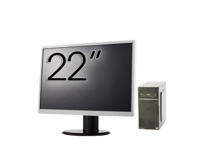 Pachet Calculator Asus Celtic R2200, AMD Ryzen 3 2200G 3.50GHz, 8GB DDR4, 256GB SSD + Monitor 22" NewTechnology Media