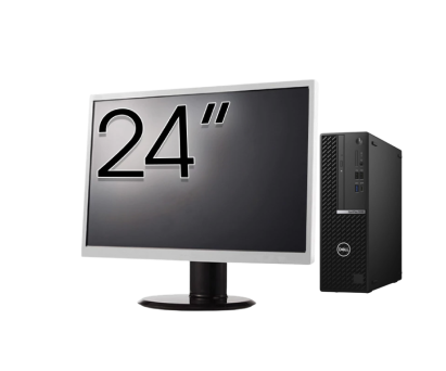 Pachet Second Hand DELL OptiPlex 5090 SFF, Intel Core i5-10500 3.10 - 4.50GHz, 8GB DDR4, 256GB SSD + Monitor 24" NewTechnology Media