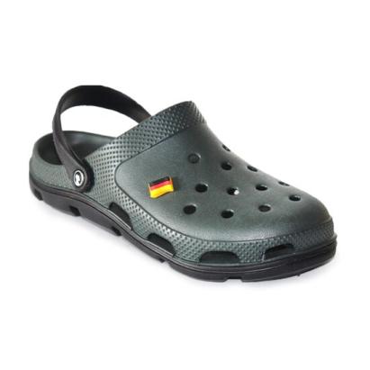 Papuci/saboti, clogs, pentru barbati, spuma EVA, verde kaki inchis si negru, marimea 43, Jose Amorales GartenVIP DiyLine