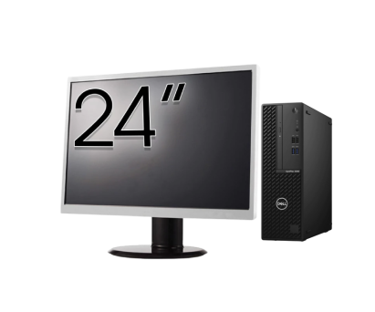 Pachet Calculator Second Hand DELL OptiPlex 3080 SFF, Intel Core i3-10105 3.70 - 4.40GHz, 8GB DDR4, 256GB SSD + Monitor 24 Inch NewTechnology Media