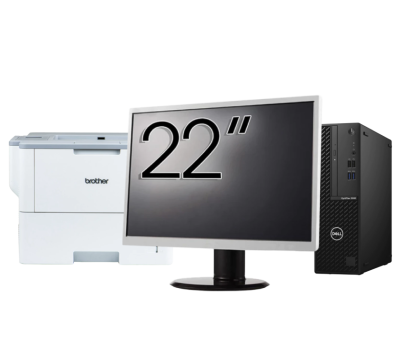 Pachet Calculator Second Hand DELL OptiPlex 3080 SFF, Intel Core i5-10500 3.10 - 4.50GHz, 16GB DDR4, 512GB SSD + Monitor 22 Inch + Imprimanta Brother HL-L6300DW NewTechnology Media
