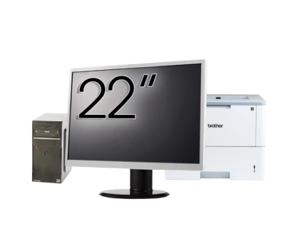 Pachet Calculator Asus Celtic R2200, AMD Ryzen 3 2200G 3.50GHz, 8GB DDR4, 256GB SSD + Monitor 22" + Imprimanta Brother HL-L6300DW NewTechnology Media