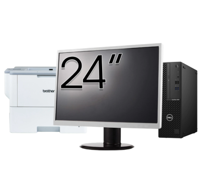 Pachet Calculator Second Hand DELL OptiPlex 3080 SFF, Intel Core i5-10500 3.10 - 4.50GHz, 16GB DDR4, 512GB SSD + Monitor 24 Inch + Imprimanta Brother HL-L6300DW NewTechnology Media