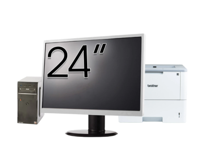 Pachet Calculator Asus Celtic R2200, AMD Ryzen 3 2200G 3.50GHz, 8GB DDR4, 256GB SSD + Monitor 24" + Imprimanta Brother HL-L6300DW NewTechnology Media