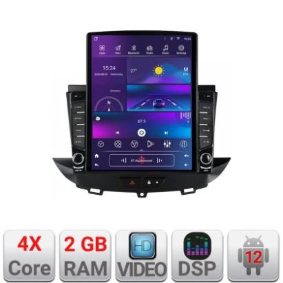 Navigatie Opel Grandland X Crossland X 2016-2020 dedicata Android radio gps internet quad core 2+32 ecran vertical 9.7" Kit-+EDT-E708 CarStore Technology