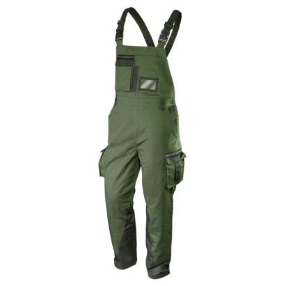 Pantaloni de lucru cu bretele CAMO olive, marimea XXL HardWork ToolsRange