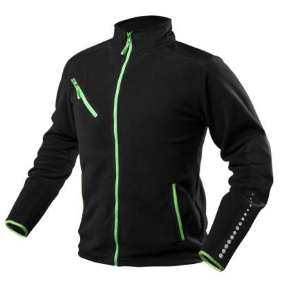 Jacheta de lucru fleece, PREMIUM, negru, intarituri Cordura, marimea XXXL HardWork ToolsRange