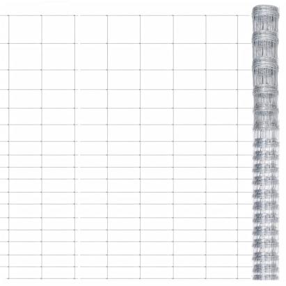 Gard de grădină, argintiu, 50x1,25 m, oțel zincat GartenMobel Dekor
