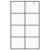 Paravan de duș walk-in negru 115x195 cm sticlă ESG transparentă GartenMobel Dekor