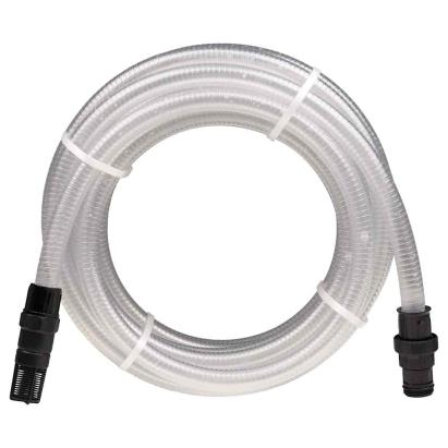 Furtun de aspirație cu conectori PVC transparent 1" 10 m PVC GartenMobel Dekor