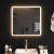 Oglinda de baie cu LED, 60x60 cm GartenMobel Dekor