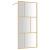 Paravan duș walk-in, auriu, 80x195 cm, sticlă ESG transparentă GartenMobel Dekor