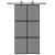 Ușă glisantă, negru, 102,5x205 cm, sticlă securizată/aluminiu GartenMobel Dekor