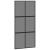 Ușă glisantă, negru, 102,5x205 cm, sticlă securizată/aluminiu GartenMobel Dekor