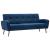 Canapea de 3 persoane, material textil, albastru GartenMobel Dekor