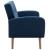 Canapea de 3 persoane, material textil, albastru GartenMobel Dekor