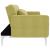 Canapea extensibilă, verde, material textil GartenMobel Dekor