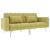 Canapea extensibilă, verde, material textil GartenMobel Dekor