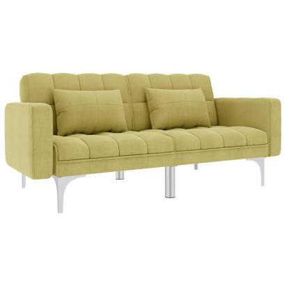Canapea extensibilă, verde, material textil GartenMobel Dekor