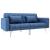 Canapea extensibilă, albastru, material textil GartenMobel Dekor