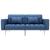 Canapea extensibilă, albastru, material textil GartenMobel Dekor