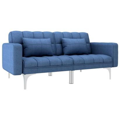 Canapea extensibilă, albastru, material textil GartenMobel Dekor