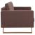 Canapea cu 3 locuri, maro, material textil GartenMobel Dekor
