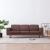 Canapea cu 3 locuri, maro, material textil GartenMobel Dekor