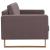 Canapea cu 3 locuri, gri taupe, material textil GartenMobel Dekor
