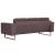 Canapea cu 3 locuri, gri taupe, material textil GartenMobel Dekor