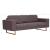 Canapea cu 3 locuri, gri taupe, material textil GartenMobel Dekor