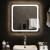 Oglinda de baie cu LED, 60x60 cm GartenMobel Dekor