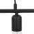 Lustră cu becuri cu filament, negru, 80 cm, 2 W, E27 GartenMobel Dekor