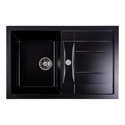 Chiuveta de bucătărie Elefant Premium Troya 7850 , Negru metalic 776x496 mm Innovative ReliableTools