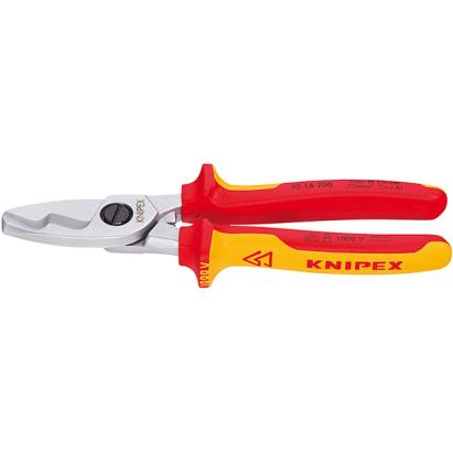 Foarfeca de taiat cabluri cu tais dublu vde knipex 95 16 200 HardWork ToolsRange