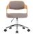 Scaun de masă pivotant, gri taupe, lemn curbat/material textil GartenMobel Dekor